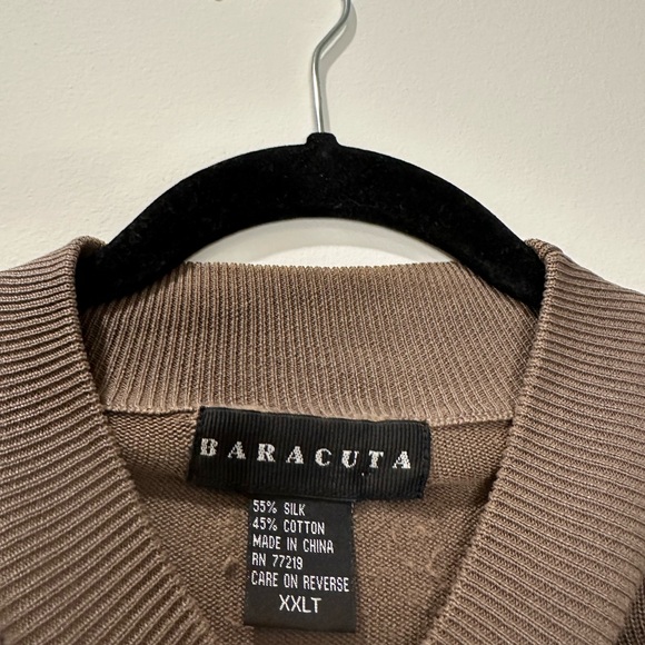 BARACUTA Silk Blend Mockneck Sweater XXLT - Picture 3 of 4